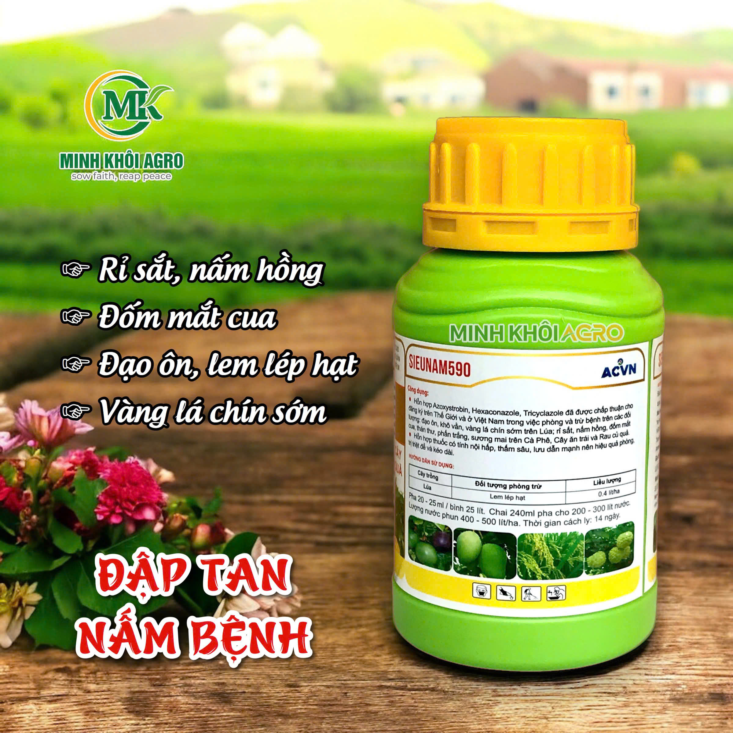 Thuốc trừ bệnh Sieunam 590 - Chai 240ml